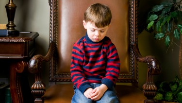boy in timeout