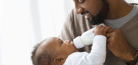 baby drinking bottle