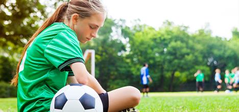 a person playing football
