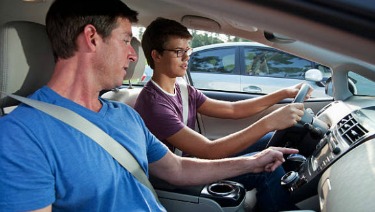 car dad son