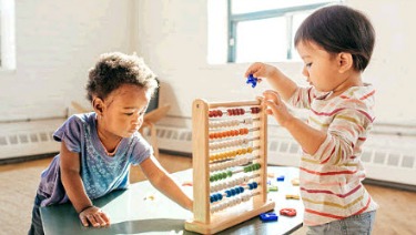 Kids playing.